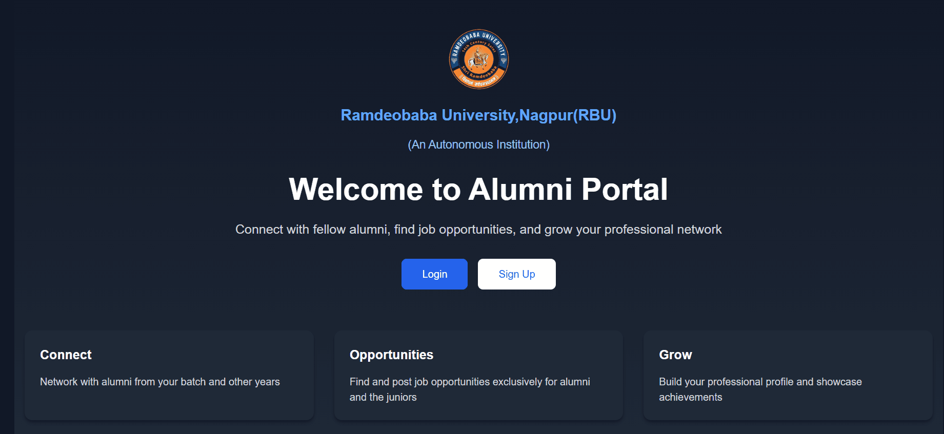 RBU Alumni Portal